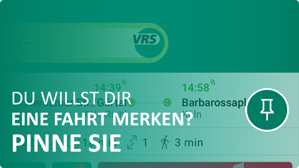 VRS-App: Erklär-Grafik zur Funktion "Fahrt anpinnen"