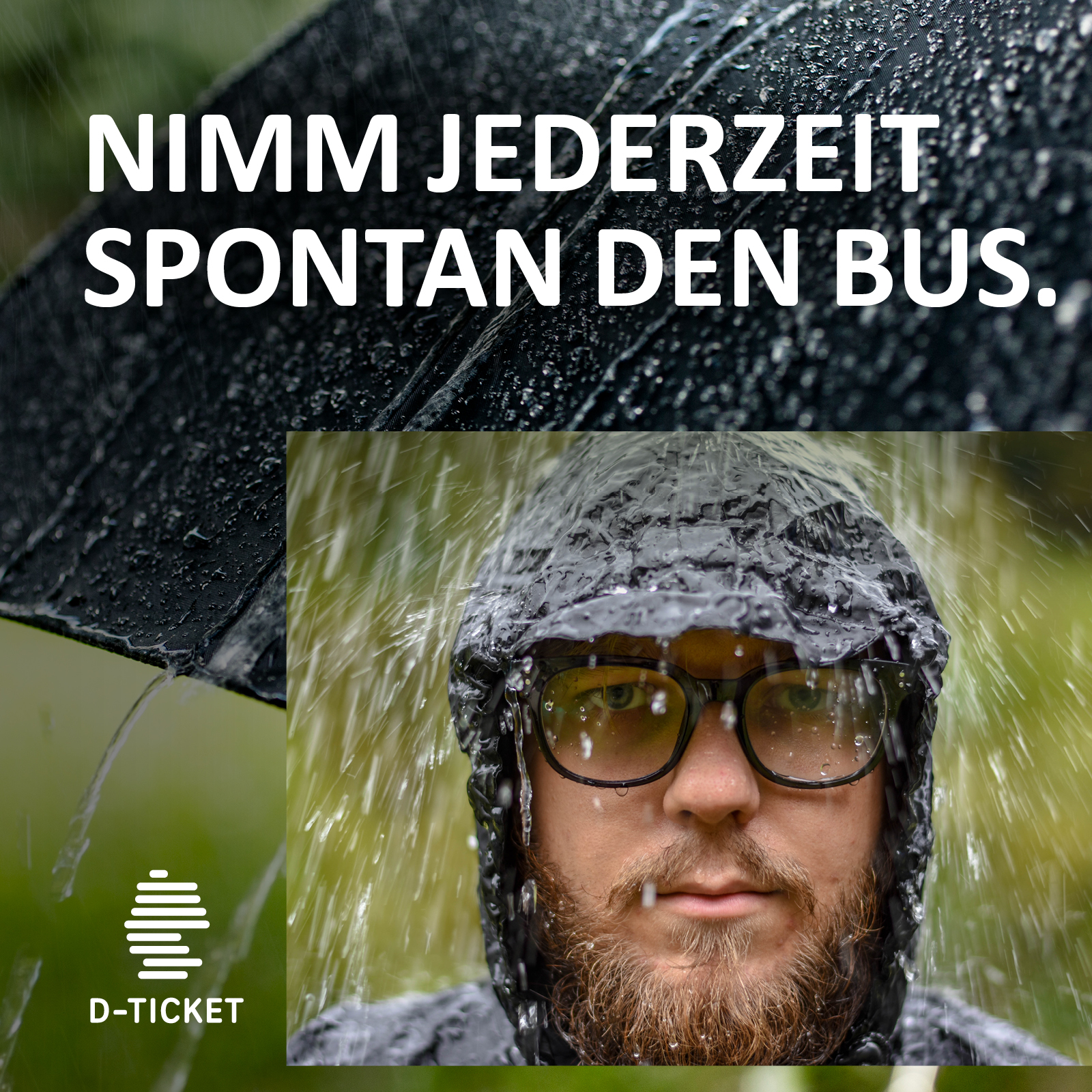 Nimm jederzeit spontan den Bus.