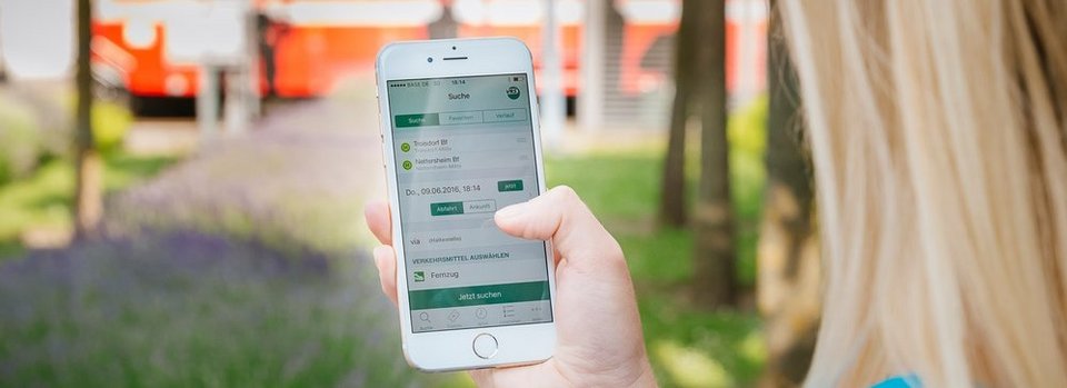 Die Fahrplanauskunft per App